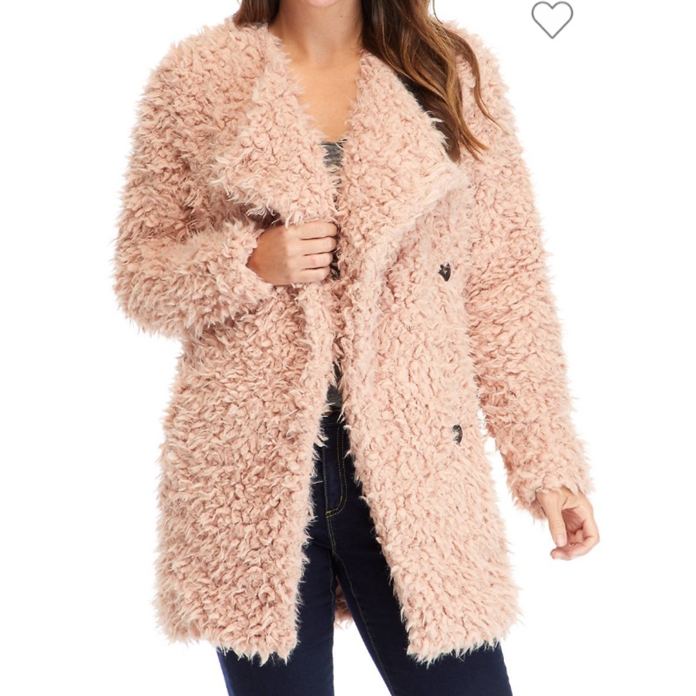 New Directions Poodle Jacket May Pink Size XL